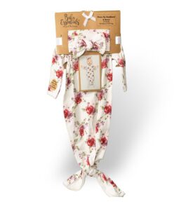Photo Op Baby Headband and Gown Set - Red Roses