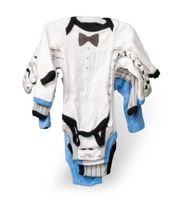 5-Pack Preemie Onesie - Blue