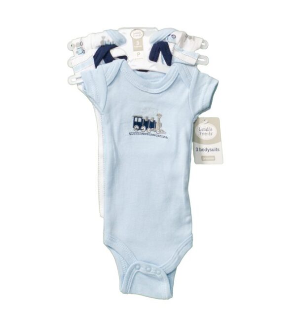 Preemie Boy Bodysuits – Set of 3