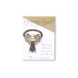 Bedside Angel with Gold Bow Figurine
